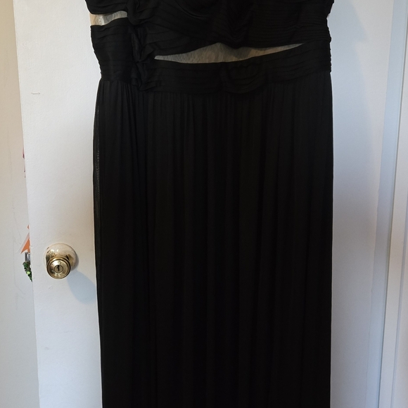 Azazie Black and Cream Dress - Picture 2 of 4